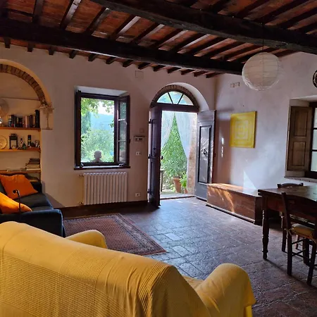 شقة Mimosa At Pietraie A With Terrace On The Valley Montecastelli Pisano